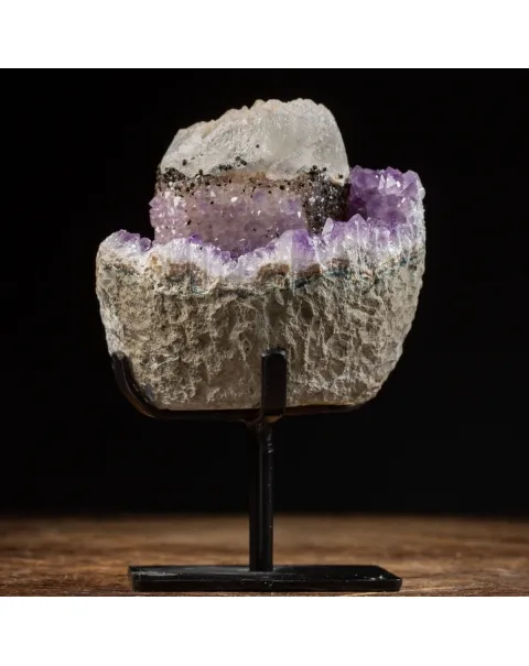 Geode Ametista con Calcite