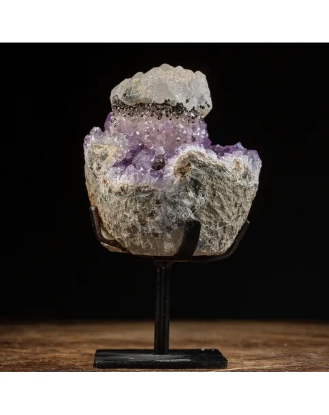 Geode Ametista con Calcite