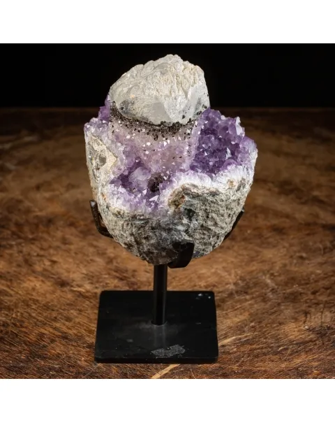 Geode Ametista con Calcite