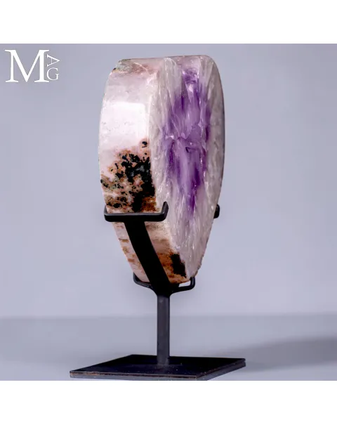 Cuore di Ametista - Fetta di Geode Cristallino.