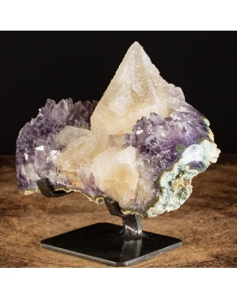 Geode Ametista con Calcite