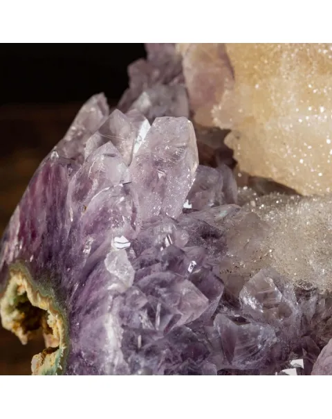 Geode Ametista con Calcite