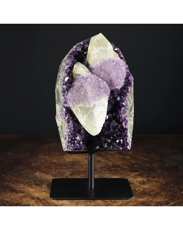 Geode Ametista con Quarzo