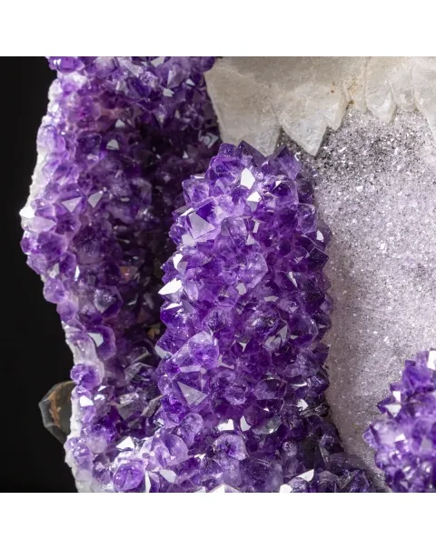 Geode di Ametista con Quarzo