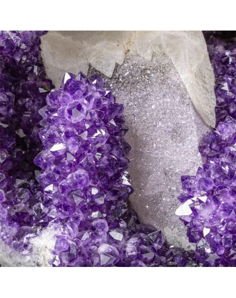 Geode di Ametista con Quarzo