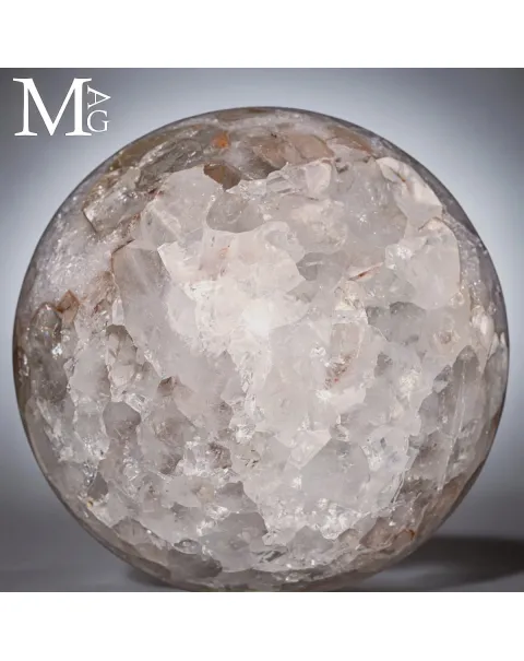 Sfera in Ametista da Geode – Struttura Cristallina.