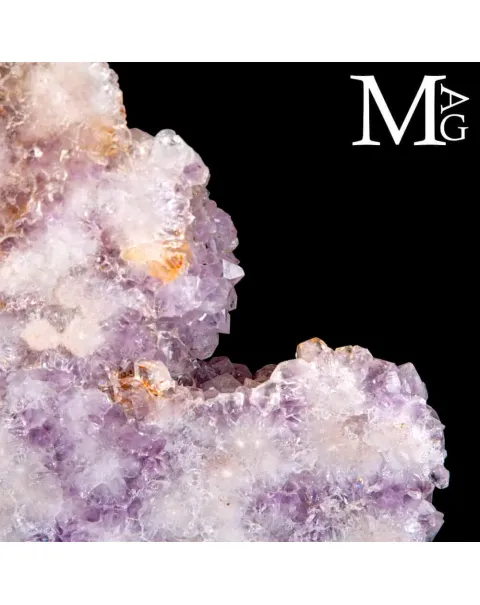 Fetta di Ametista Rosa su Supporto.
