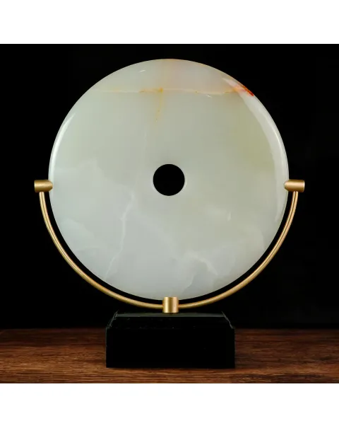Pi Disc in Onice – Un Simbolo di Armonia e Energia Cosmica.