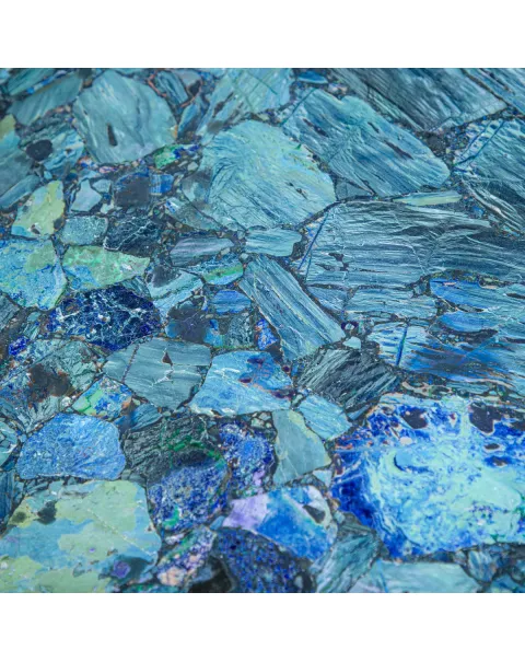 Tavolo di Azurite: Un'Eclissi di Eleganza nell'Interior Design