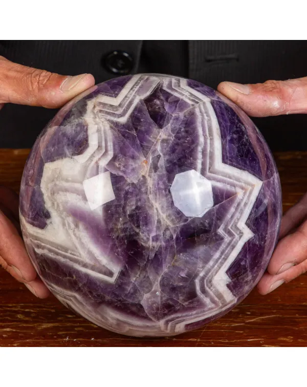 Sfera di Ametista Chevron