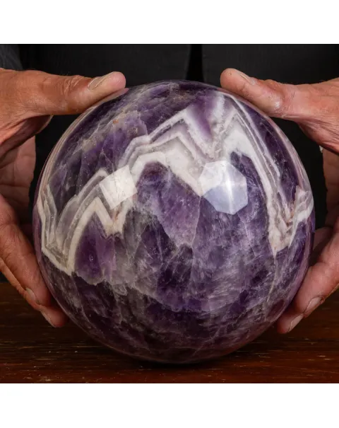Sfera di Ametista Chevron