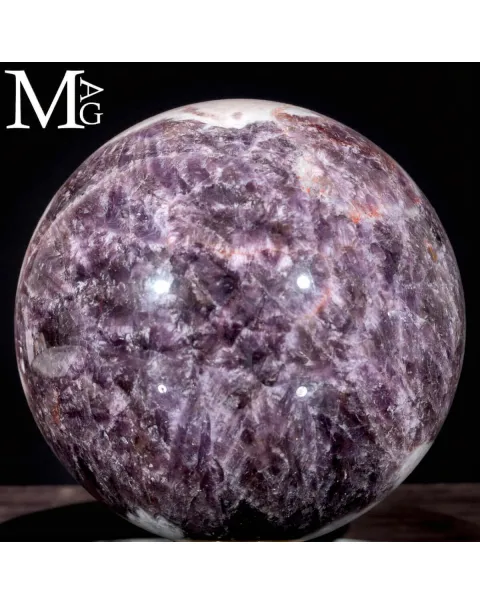 Sfera in Ametista Chevron – Origine, Tempo e Geologia