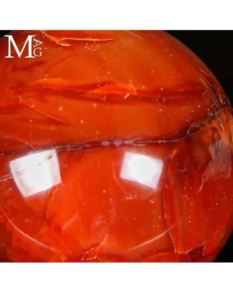 Sfera in Corniola Rossa.