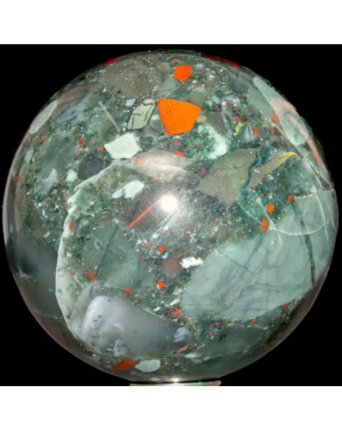 Sfera di Diaspro Sangue di Drago – Energia della Terra.