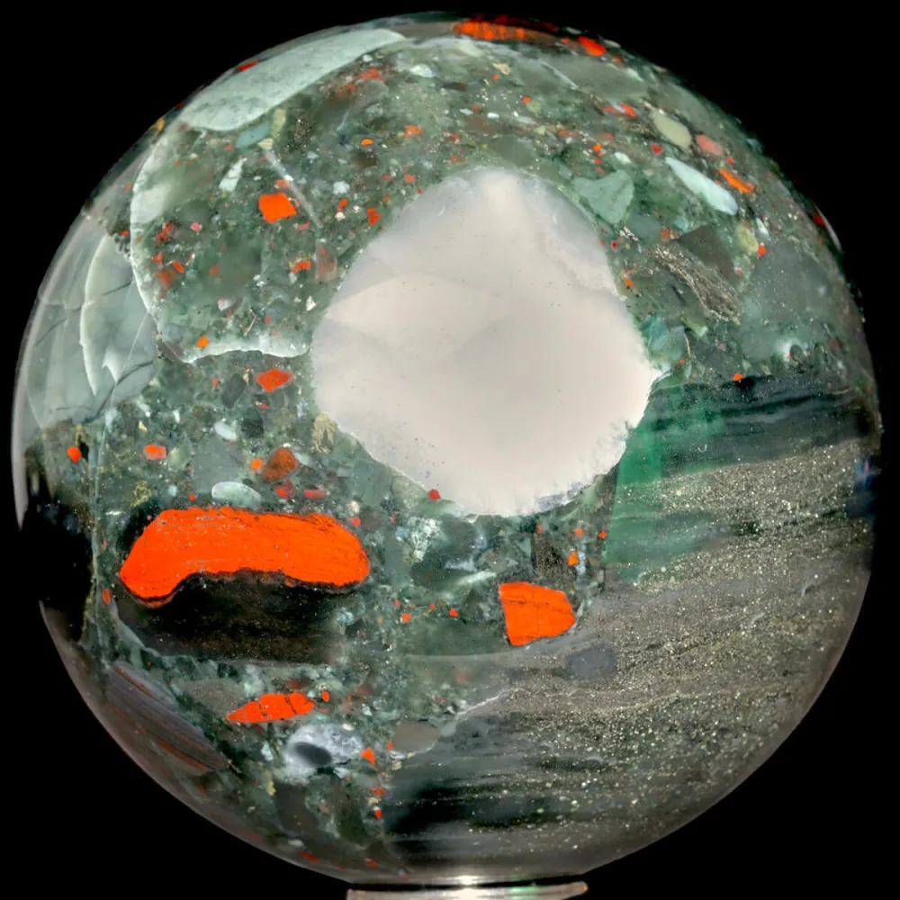 Sfera di Diaspro Sangue di Drago – Energia della Terra.