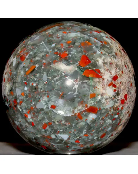 Sfera Ornamentale in Diaspro Sangue di Drago - Provenienza Sudafrica.