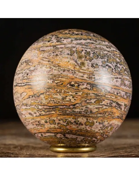 Sfera in Diaspro Pelle di Leopardo