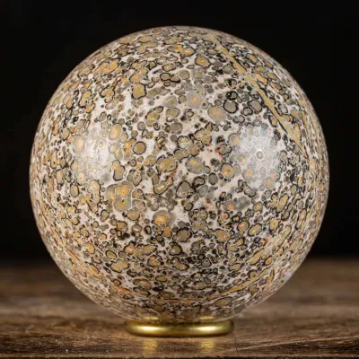 Sfera in Diaspro Pelle di Leopardo