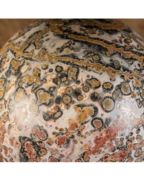 Sfera in Diaspro Pelle di Leopardo
