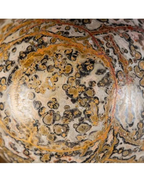 Sfera in Diaspro Pelle di Leopardo