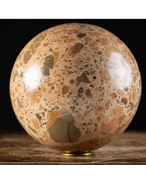 Sfera in Diaspro Pelle di Leopardo
