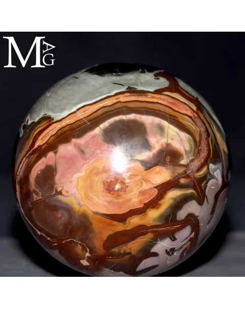 Sfera in Diaspro Policromo – Paesaggi di Pietra