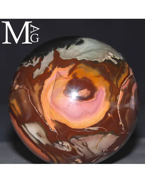 Sfera in Diaspro Policromo – Paesaggi di Pietra