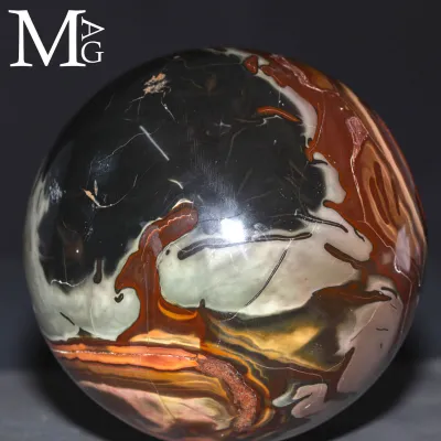 Sfera in Diaspro Policromo – Paesaggi di Pietra