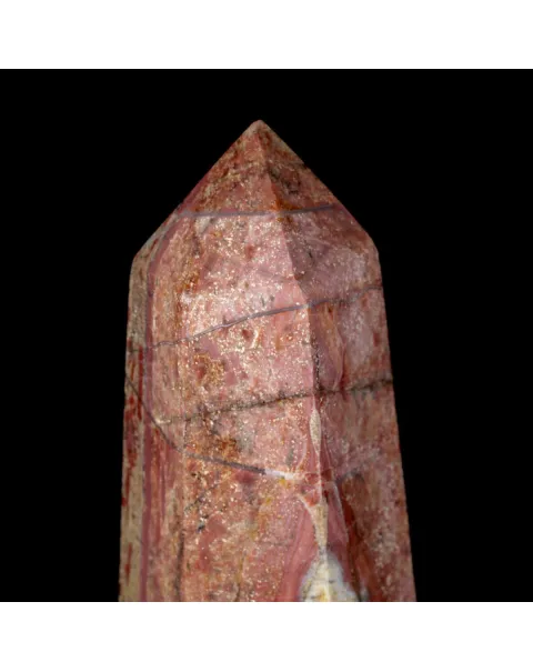 Obelisco in Diaspro Rosso Policromo – Madagascar.