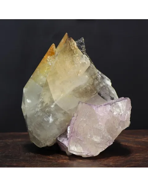 Calcite con Associazione di Fluorite Cubica e Sfalerite