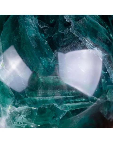 Grande Sfera di Fluorite Verde - Cristallo