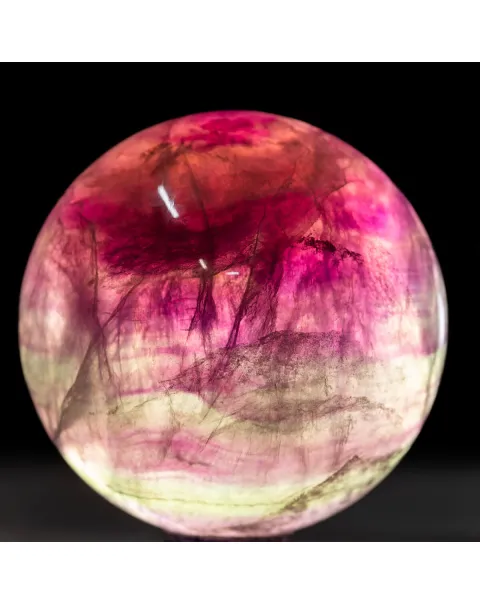 Sfera di Fluorite Naturale – Equilibrio tra Natura e Energia.