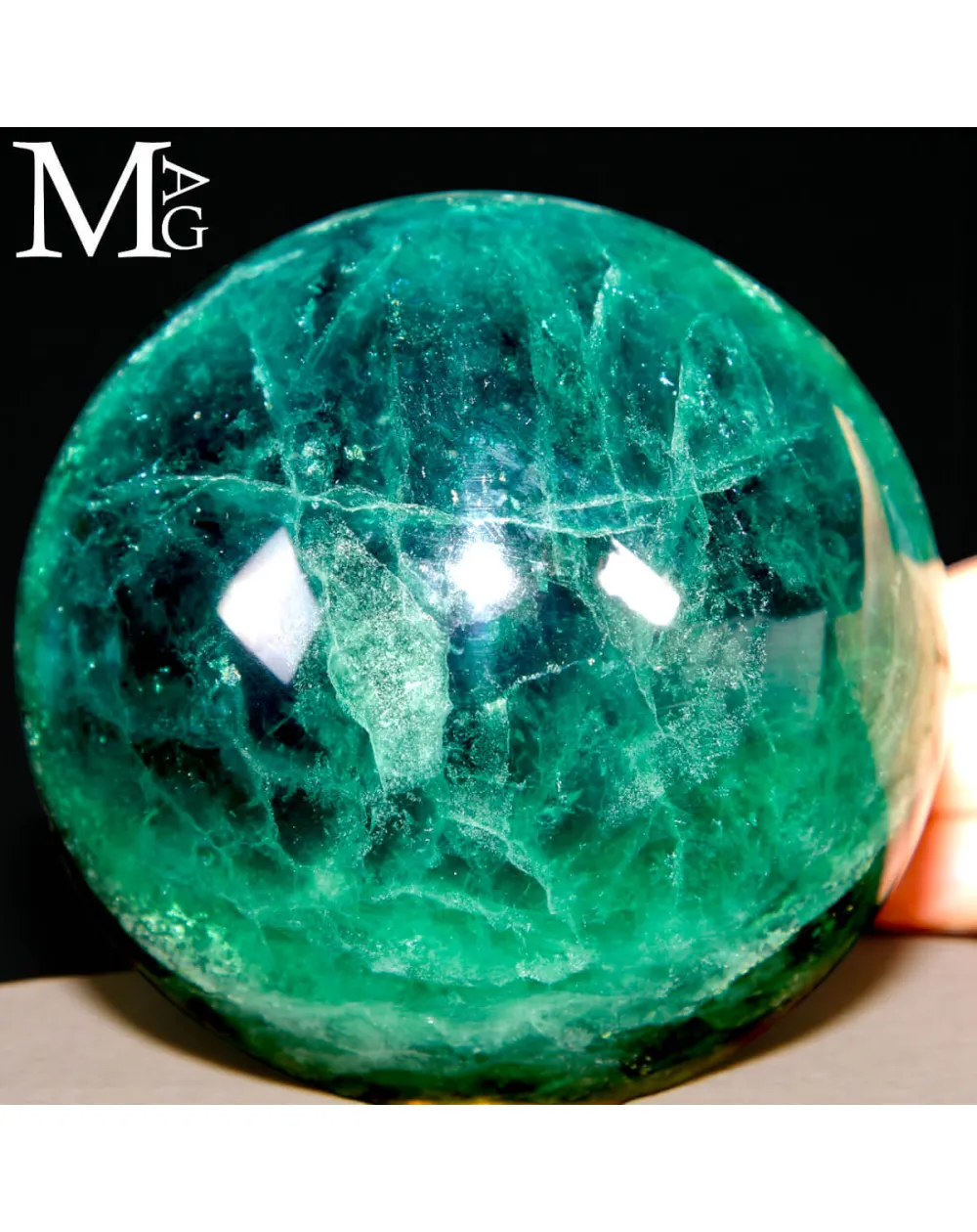 Sfera in Fluorite Verde Naturale