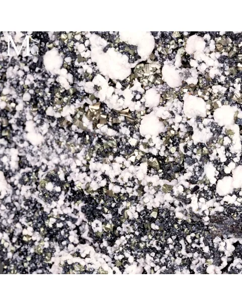 Grande Campione Mineralogico di Pirite, Galena e Calcite Rosa.