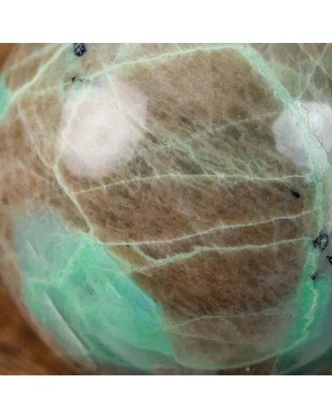 Sfera di Garnierite "Pietra di luna verde"