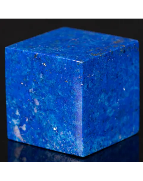 Cubo in Lapislazzuli – Taglio Geometrico Lucidato