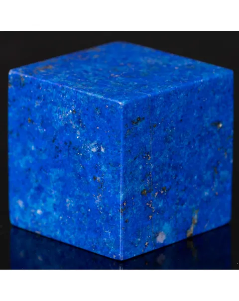 Cubo in Lapislazzuli – Taglio Geometrico Lucidato