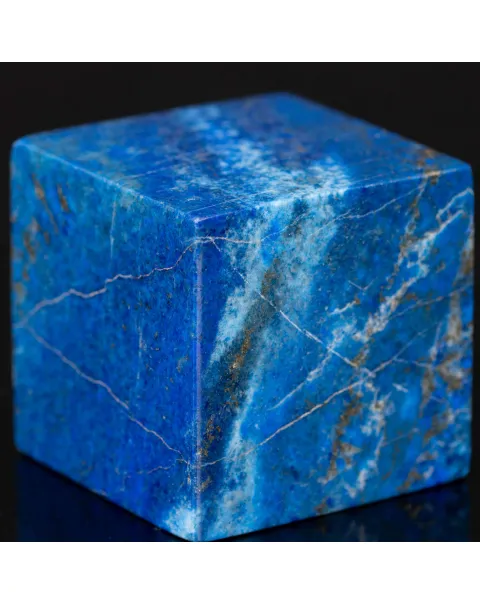 Cubo in Lapislazzuli – Intaglio Geometrico.