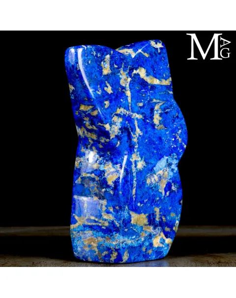 Scultura Astratta in Lapis Lazuli di Prima Scelta