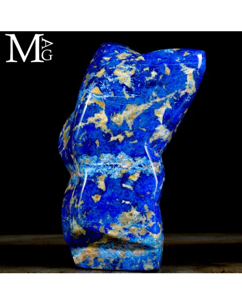 Scultura Astratta in Lapis Lazuli di Prima Scelta