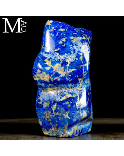 Scultura Astratta in Lapis Lazuli di Prima Scelta
