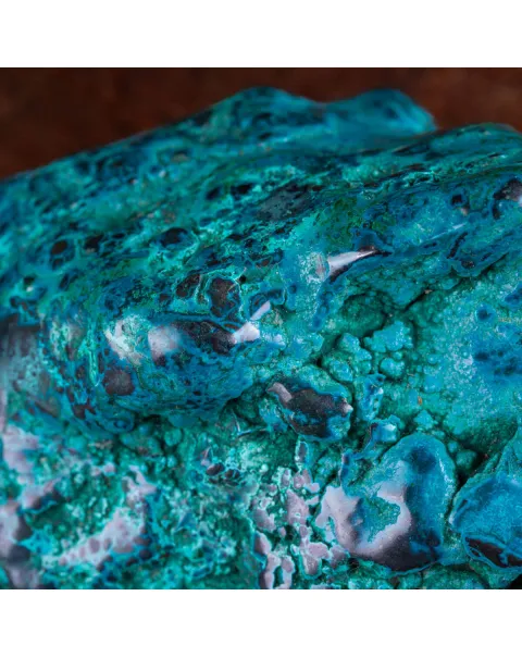 Campione di Crisocolla e Malachite