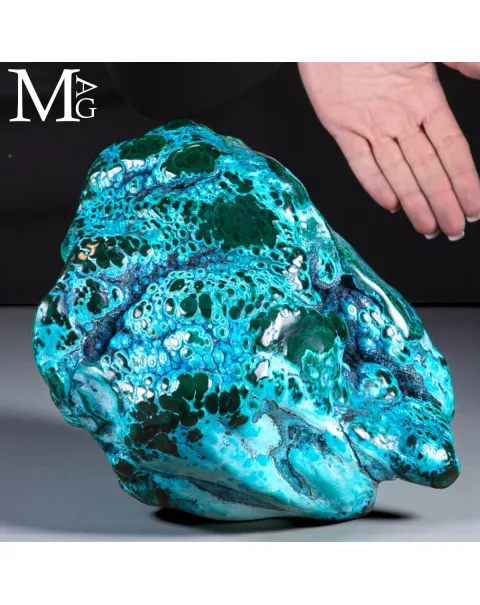 Malachite e Crisocolla – Forma Organica Policroma.