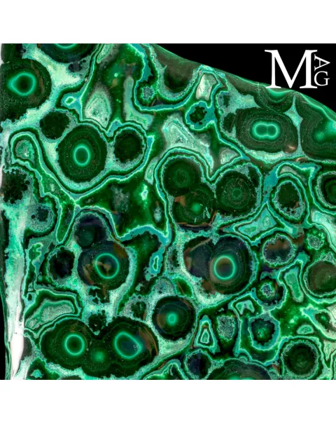 Malachite Botroidale con Occhi