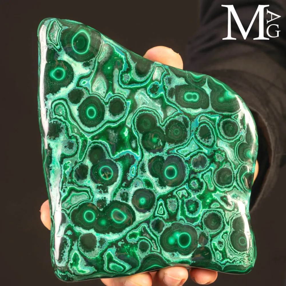 Malachite Botroidale con Occhi
