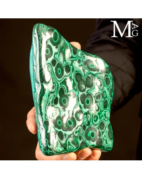 Malachite Botroidale con Occhi