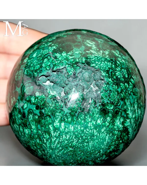Sfera Malachite Naturale - Struttura Botroidale e ...