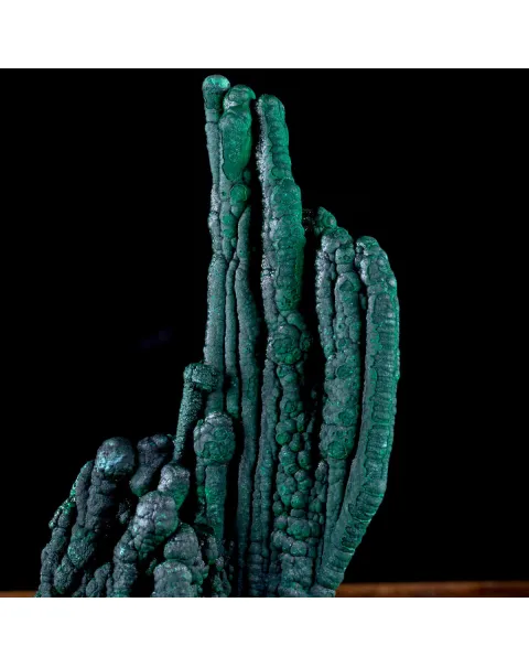 Eccezionale Malachite Botroidale con Crescita a Stalattiti.