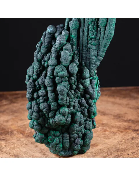 Eccezionale Malachite Botroidale con Crescita a Stalattiti.