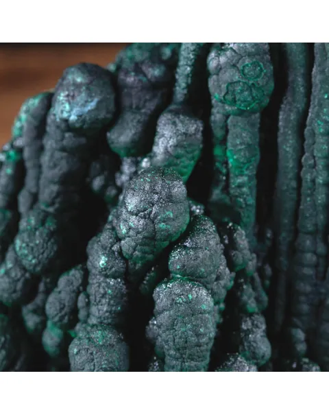 Eccezionale Malachite Botroidale con Crescita a Stalattiti.